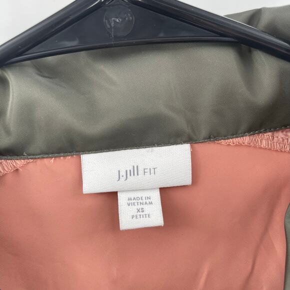 J.JILL FIT Jacket Petite Extra Small Lightweight Zipper Activewear Rain Athletic - Picture 3 of 15